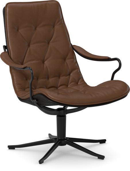 Moore - Fåtölj låg rygg - Brun