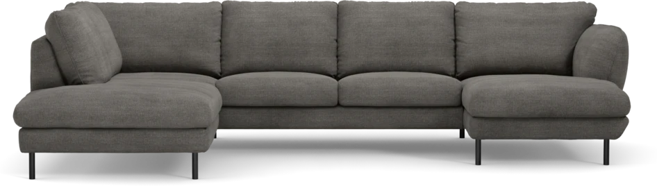 Madison - 2-sits soffa med divan vänster och schäslong höger - Grå