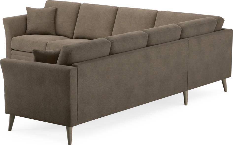Eden - Hörnsoffa, 3+3-sits - Brun