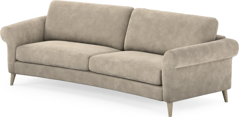 Bridge - 3-sits soffa svängd - Beige