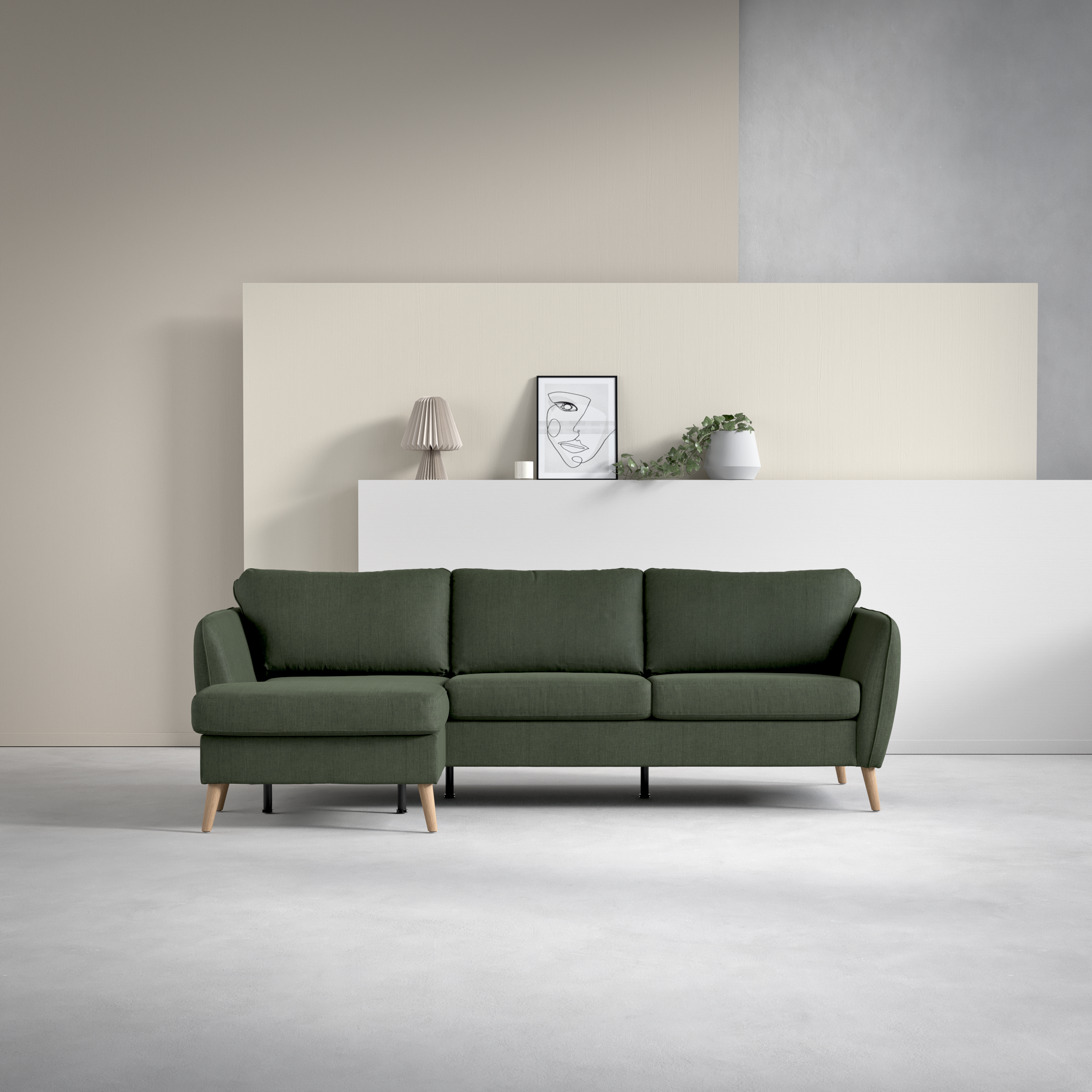 County - 3-sits soffa med flyttbar schäslong - inspiration