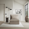 Pieces - 1-sits utan armstöd - Beige