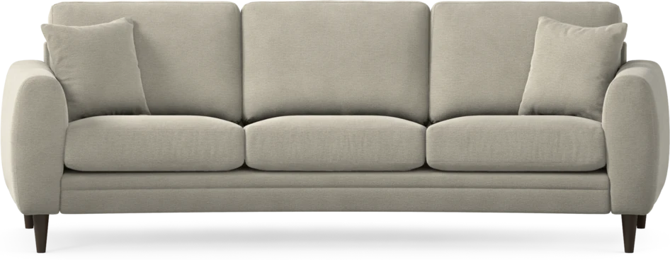 Eden - 3-sits soffa svängd - Brun
