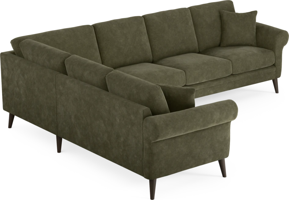 Eden - Hörnsoffa, 2+3-sits - Grön