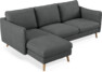 Madison Lux - 2-sits soffa med schäslong vänster - Grå