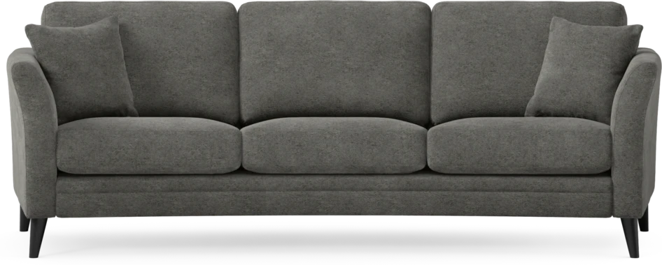 Eden - 3-sits soffa svängd - Grå