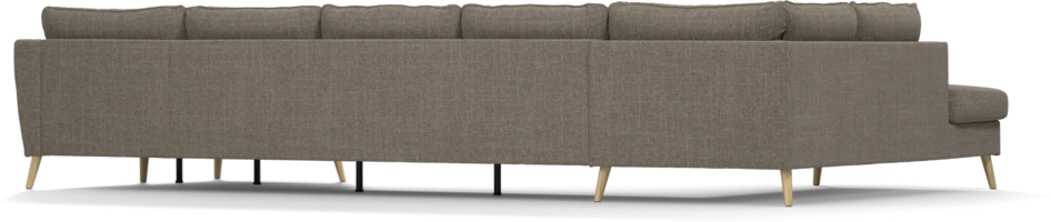County - 4-sits soffa med divan vänster och schäslong höger - Brun