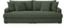 Rossi - 3-sits soffa, hel dyna - Grön