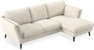 Madison Lux - 2-sits soffa med schäslong höger - Vit