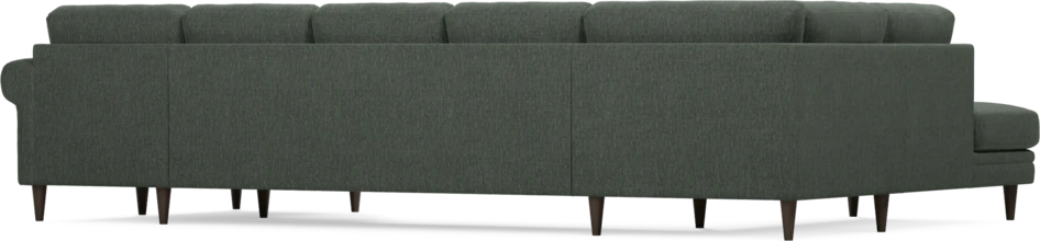 Eden - 3-sits soffa med divan vänster och schäslong höger - Grön