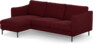 Madison Lux - 2-sits soffa med schäslong vänster - Röd