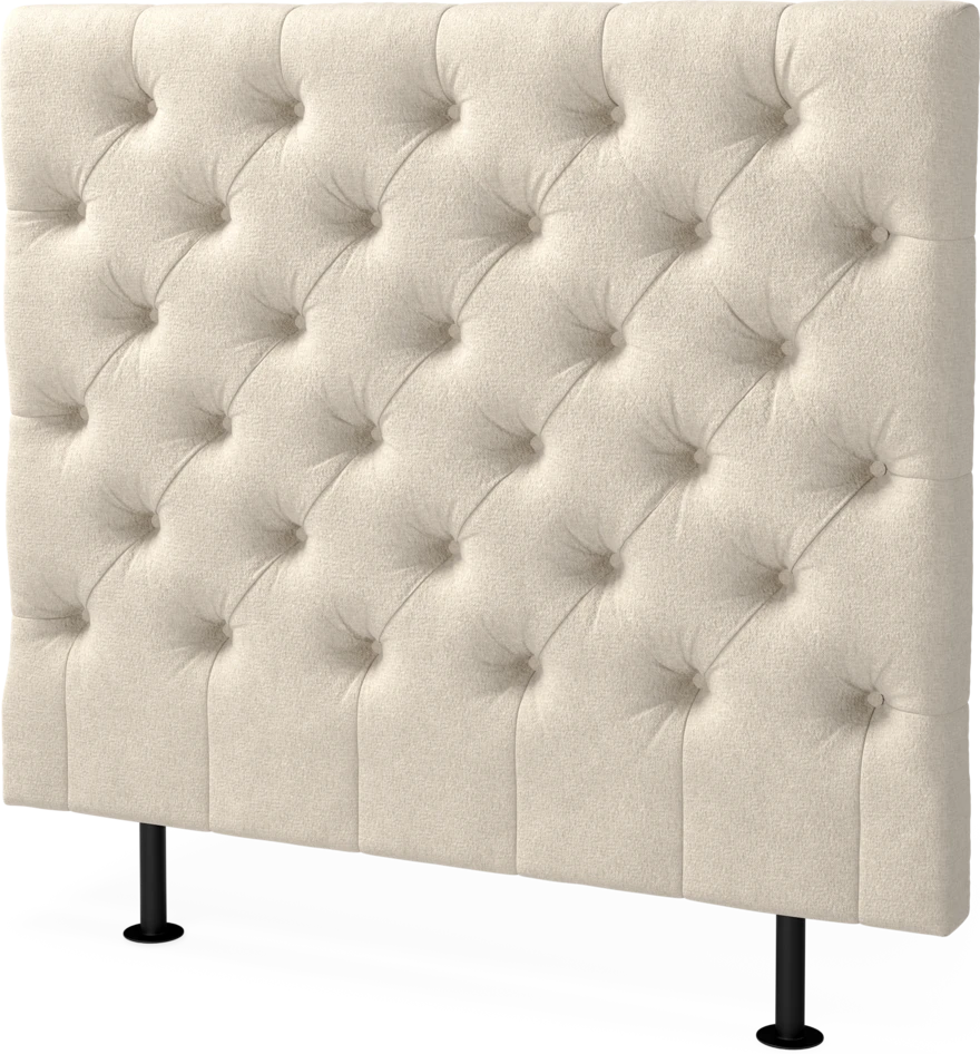 Cape pikerad - Sänggavel låg, , 90-210 cm - Beige