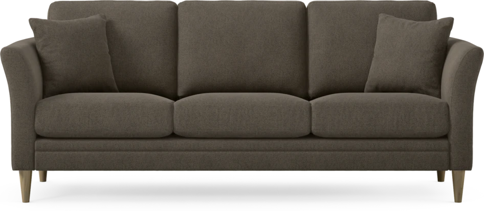 Eden - 3-sits soffa - Brun