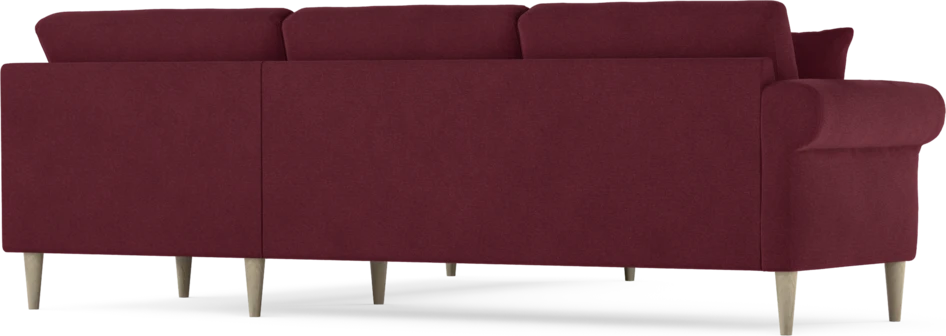 Eden - Hörnsoffa, 2,5+2,5-sits - Röd