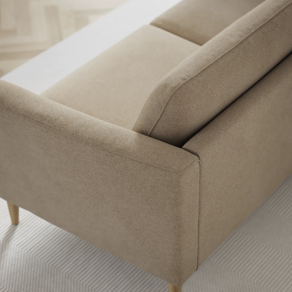 Bridge - 3-sits soffa med schäslong vänster och divan höger - Beige