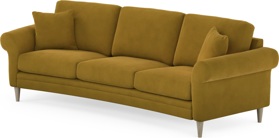 Eden - 3-sits soffa svängd - Gul