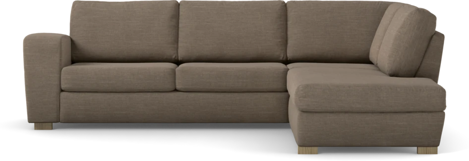 Friday - 2,5-sits soffa med divan höger - Brun