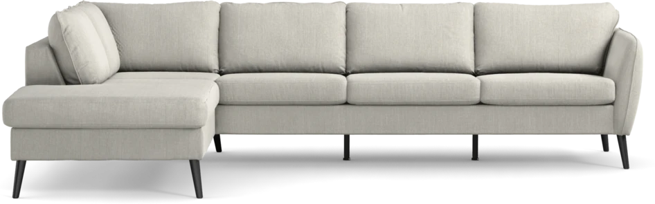 County - 3-sits soffa med divan vänster - Grå