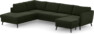 County - 3-sits soffa med divan vänster och schäslong höger - Grön