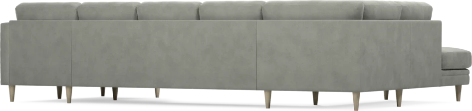 Eden - 3-sits soffa med divan vänster och schäslong höger - Grå