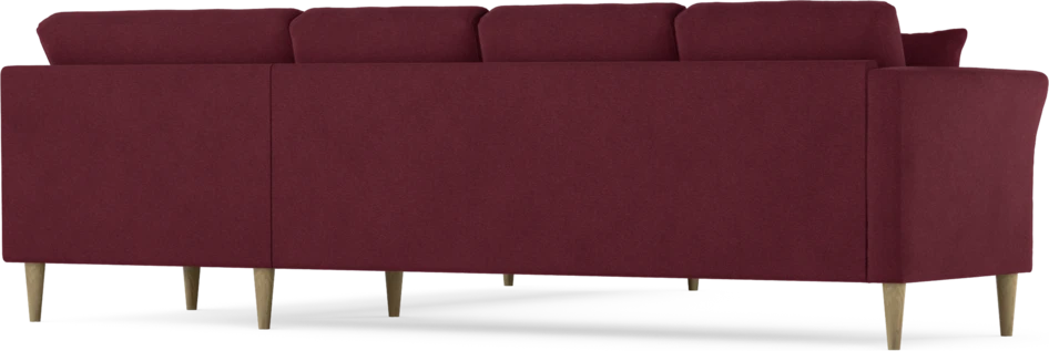 Eden - Hörnsoffa, 3+3-sits - Röd