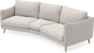 Madison - 3-sits soffa svängd, 90 cm - Grå