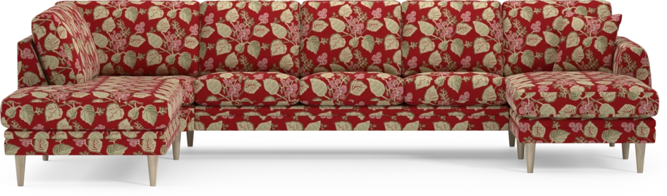 Eden - 3-sits soffa med divan vänster och schäslong höger - Flerfärgad