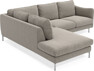 Madison - 2-sits soffa med divan vänster - Grön