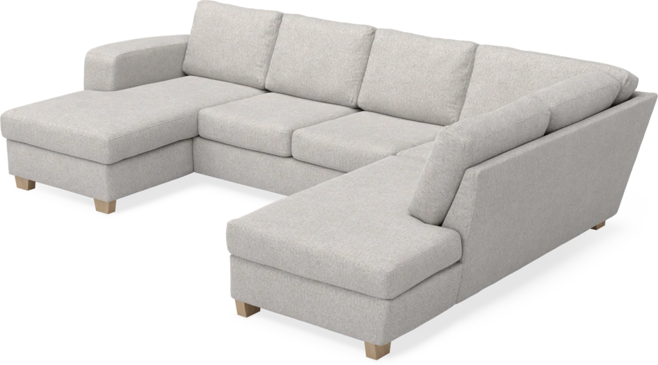 Friday - 3-sits soffa med schäslong vänster och divan höger - Grå