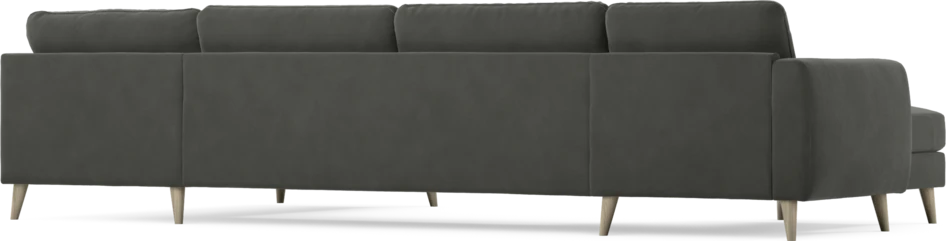 Bridge - 3-sits soffa med schäslong vänster och divan höger - Grå