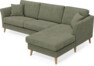 Eden - 2,5-sits soffa med schäslong - Grön
