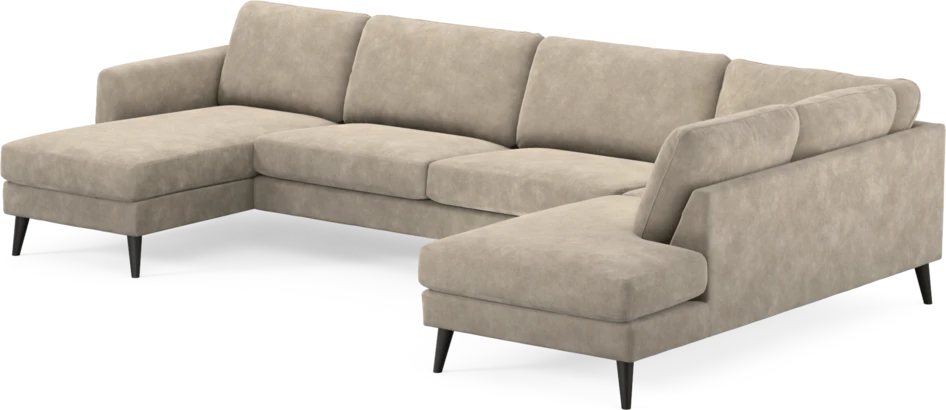 Bridge - 3-sits soffa med schäslong vänster och divan höger - Beige