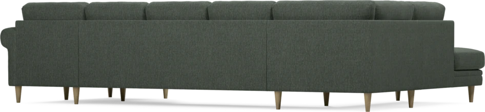 Eden - 3-sits soffa med divan vänster och schäslong höger - Grön