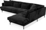 Harper - 3-sits soffa med divan höger - Grå