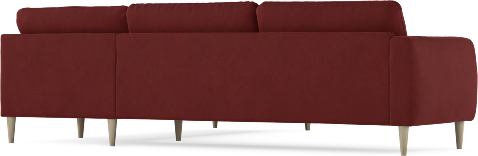 Bridge - Hörnsoffa, 3+2-sits - Röd