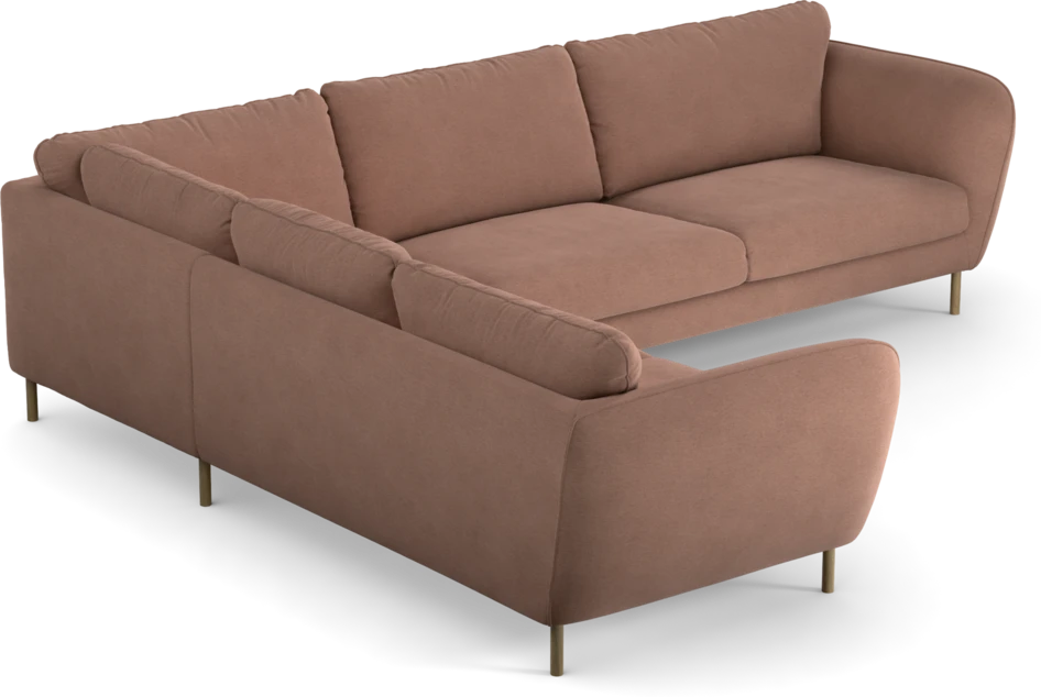 Madison Lux - Hörnsoffa 2+3-sits, hörn 1 - Rosa
