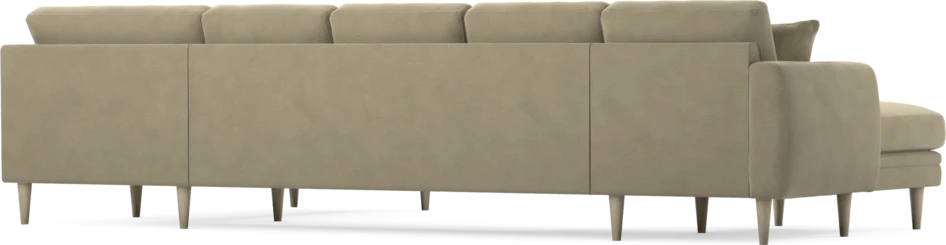 Eden - 3-sits soffa med schäslong vänster och divan höger - Beige