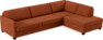 Nevada - 3-sits soffa med divan höger - Röd