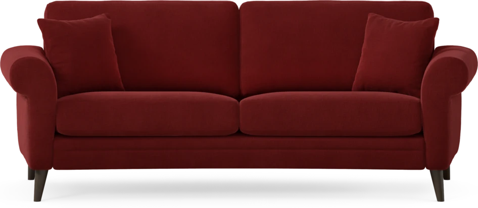 Eden - 2,5-sits soffa svängd - Röd