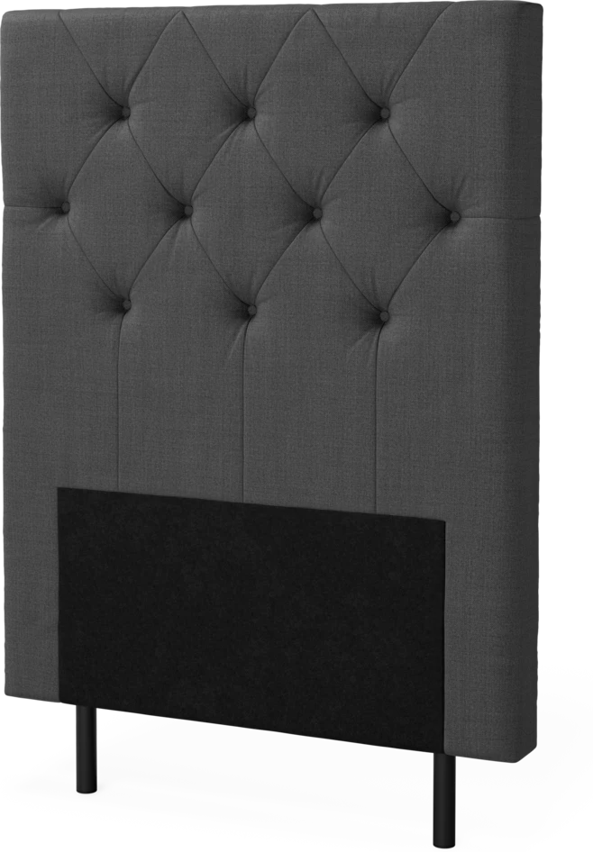 New York pikerad - Sänggavel, 90-210 cm - Grå
