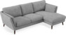 Madison Lux - 2-sits soffa med schäslong höger - Vit