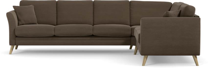 Eden - Hörnsoffa 3+2 - Brun