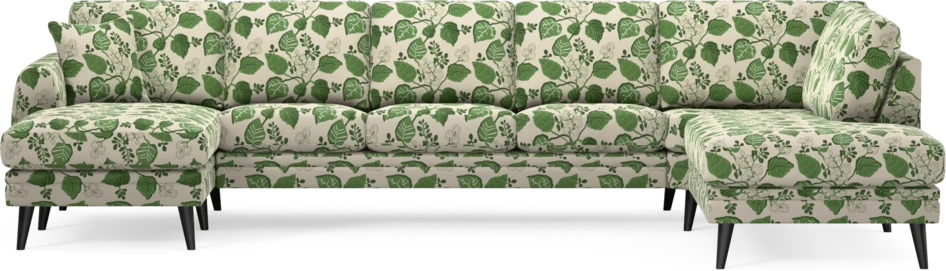 Eden - 3-sits soffa med schäslong vänster och divan höger - Flerfärgad
