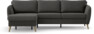 County - 3-sits soffa med flyttbar schäslong - Grå