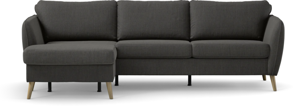 County - 3-sits soffa med flyttbar schäslong - Grå