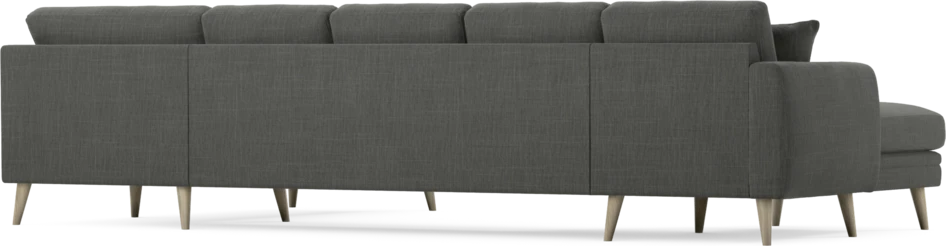 Eden - 3-sits soffa med schäslong vänster och divan höger - Grå