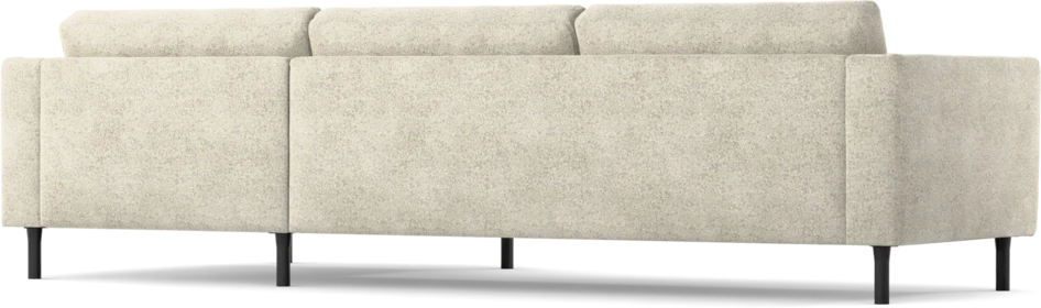 Willow - 3-sits soffa med schäslong höger, fast klädsel - Beige