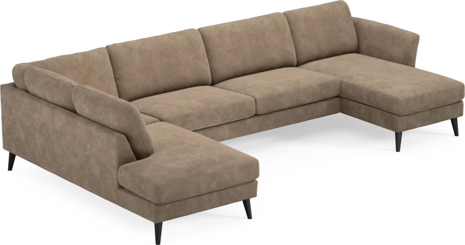 Bridge - 3-sits soffa med divan vänster och schäslong höger - Beige