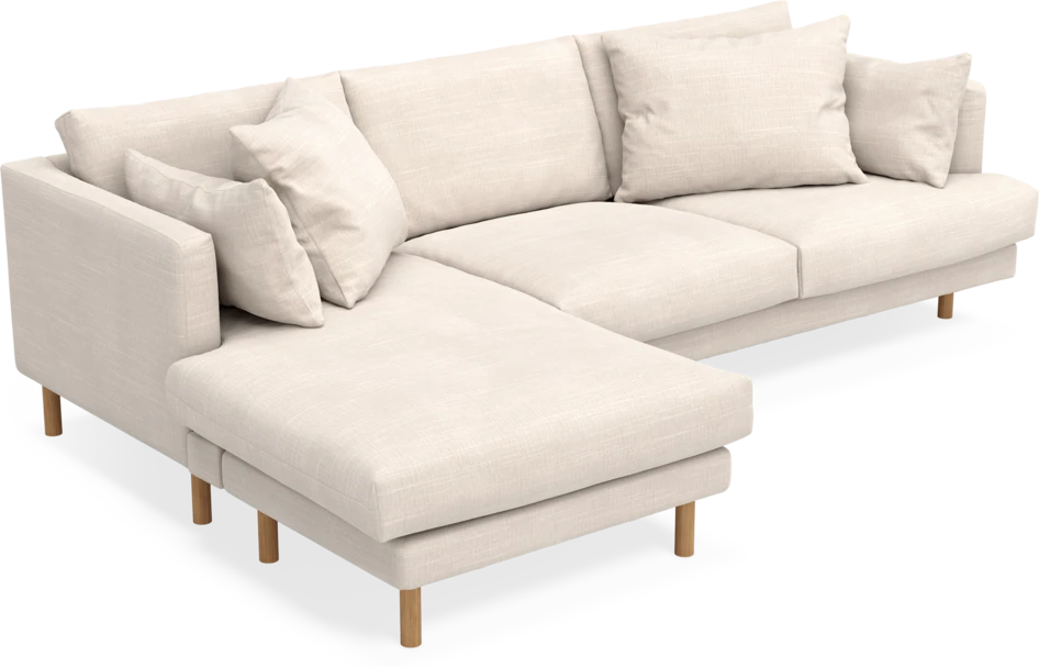 Harper - 4-sits med schäslong vänster - Beige