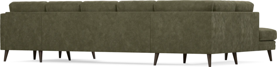 Eden - 3-sits soffa med divan vänster och schäslong höger - Grön